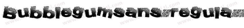 Bubblegumsans-regula字体转换