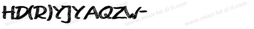 HD(R)YJYAQZW字体转换