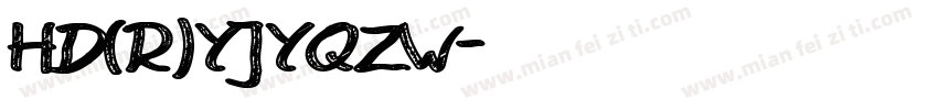 HD(R)YJYQZW字体转换