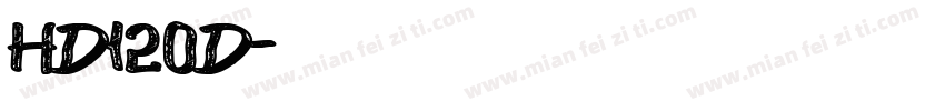 HD120D字体转换