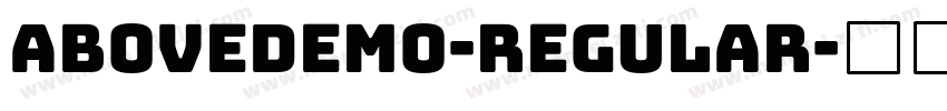 AboveDEMO-Regular字体转换
