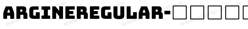 ArgineRegular字体转换