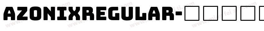 AzonixRegular字体转换