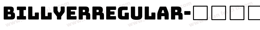 BillyerRegular字体转换