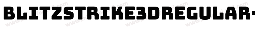 Blitzstrike3DRegular-KxG7字体转换
