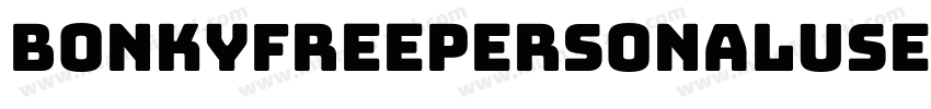 Bonkyfreepersonaluse-Regular字体转换