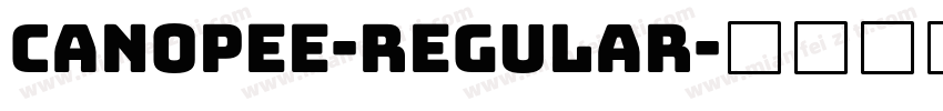 Canopee-Regular字体转换