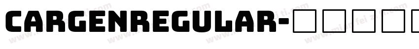 CargenRegular字体转换