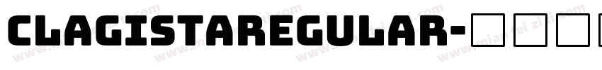 ClagistaRegular字体转换
