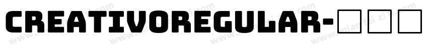 CreativoRegular字体转换