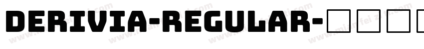 Derivia-Regular字体转换