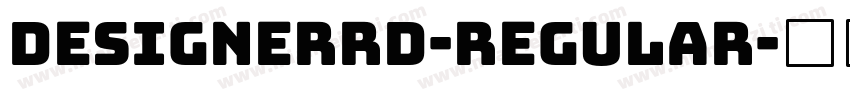 DesignerRD-Regular字体转换