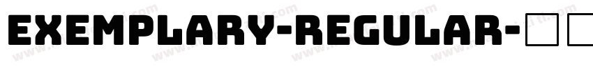 Exemplary-Regular字体转换