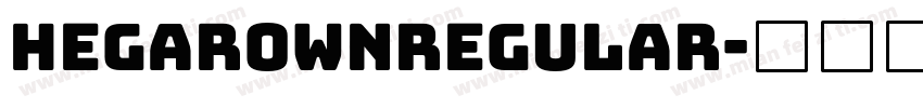 HegarownRegular字体转换