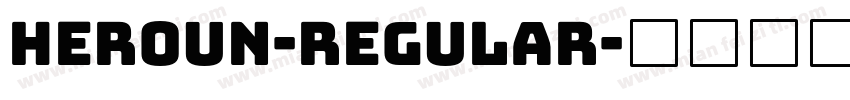 Heroun-Regular字体转换