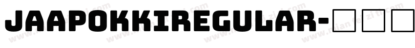JaapokkiRegular字体转换