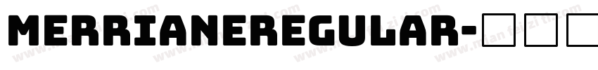 MerrianeRegular字体转换