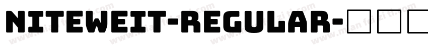 Niteweit-Regular字体转换