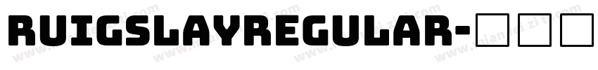 RuigslayRegular字体转换