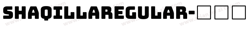 ShaqillaRegular字体转换