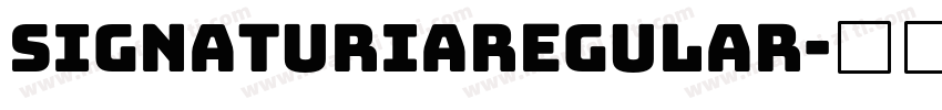 SignaturiaRegular字体转换
