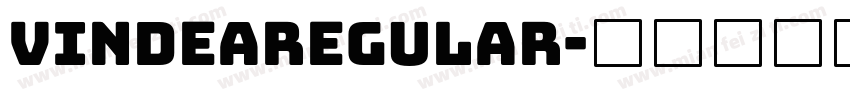 VindeaRegular字体转换