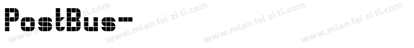 PostBus字体转换