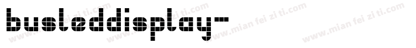busleddisplay字体转换