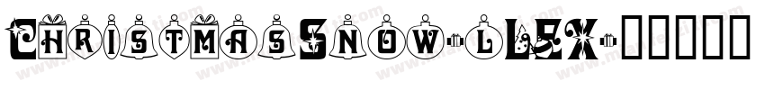 ChristmasSnow-lLEX字体转换