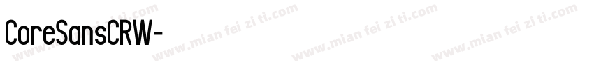 CoreSansCRW字体转换