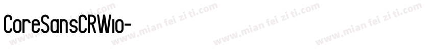 CoreSansCRW10字体转换
