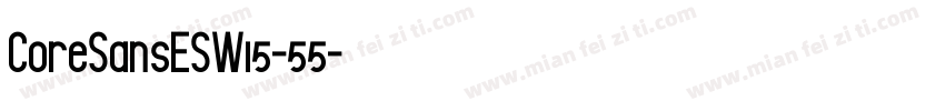 CoreSansESW15-55字体转换