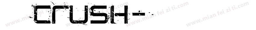 总以为crush字体转换