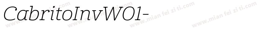 CabritoInvW01字体转换