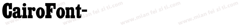 CairoFont字体转换