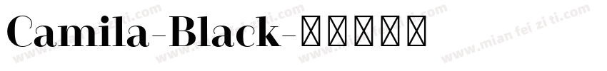 Camila-Black字体转换