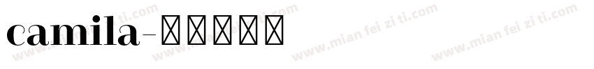 camila字体转换