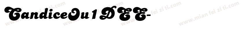 CandiceOu1DEE字体转换