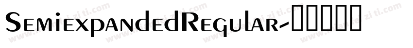 SemiexpandedRegular字体转换