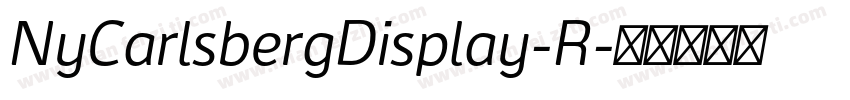 NyCarlsbergDisplay-R字体转换
