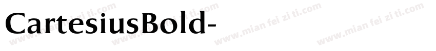 CartesiusBold字体转换