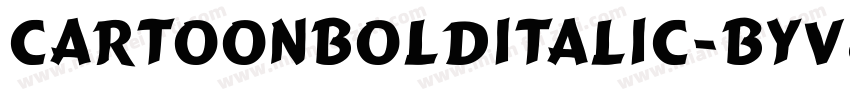 CartoonBoldItalic-ByV8字体转换