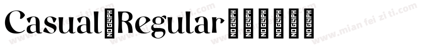 Casual-Regular字体转换
