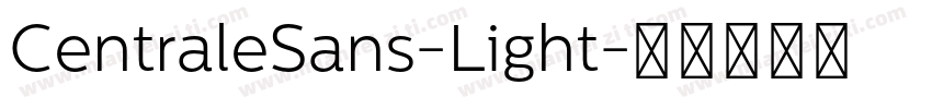 CentraleSans-Light字体转换