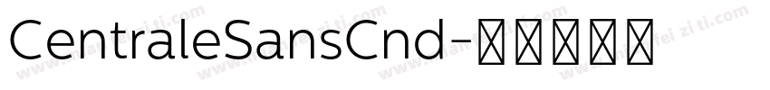 CentraleSansCnd字体转换