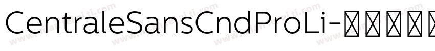 CentraleSansCndProLi字体转换