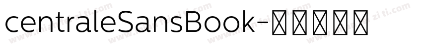 centraleSansBook字体转换