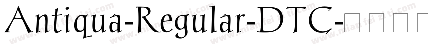 Antiqua-Regular-DTC字体转换