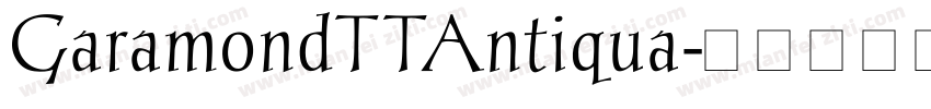 GaramondTTAntiqua字体转换