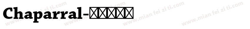 Chaparral字体转换